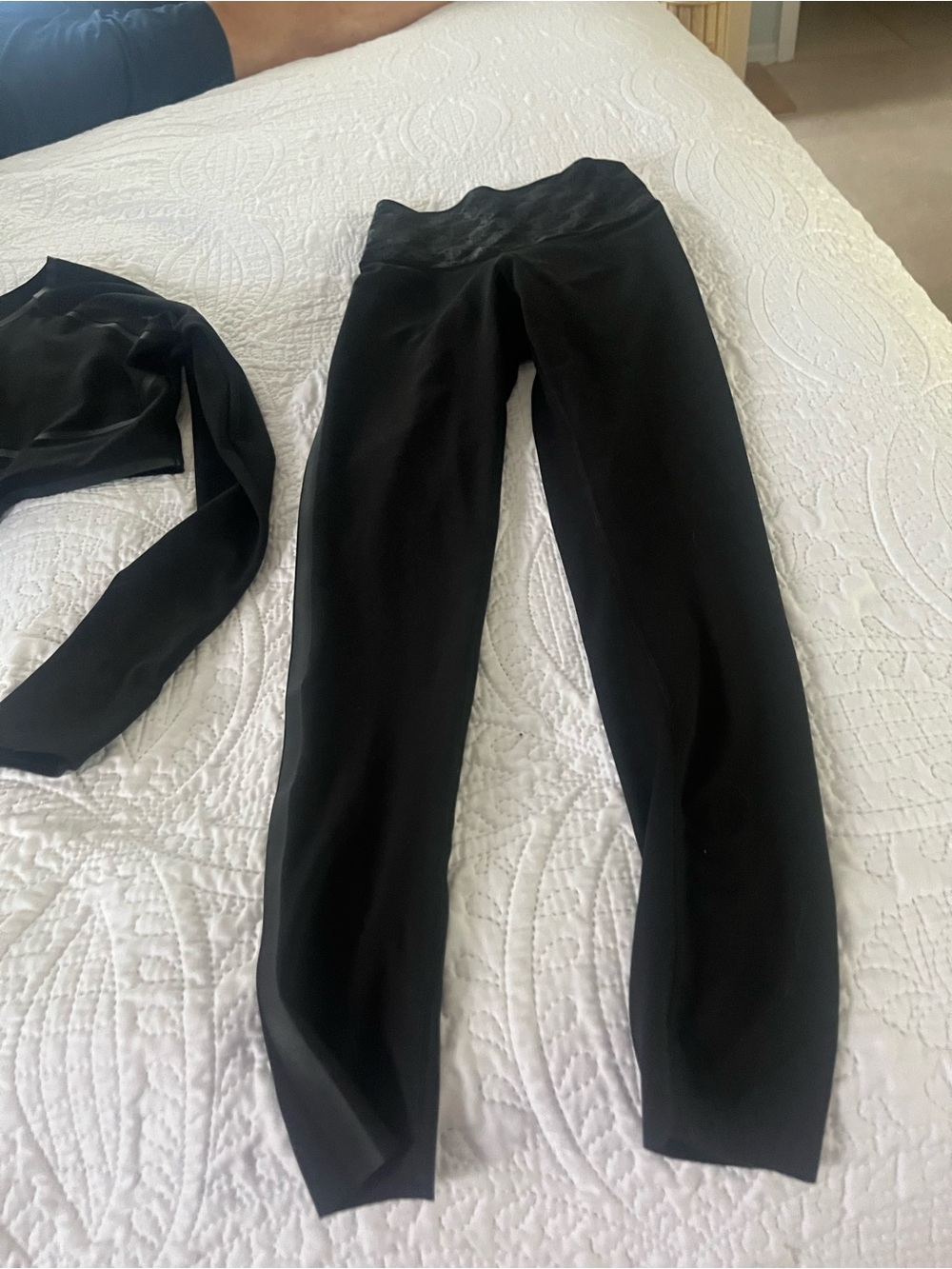 PINK Victoria's Secret Black High-Rise Leggings and top set